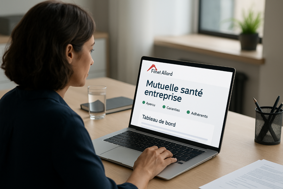 Filhet‑Allard mutuelle : responsable RH gérant la santé collective sur plateforme digitale